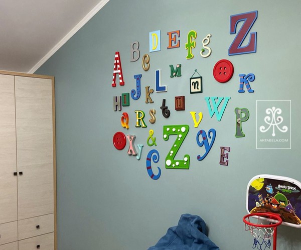 настенный алфавит в детскую комнату