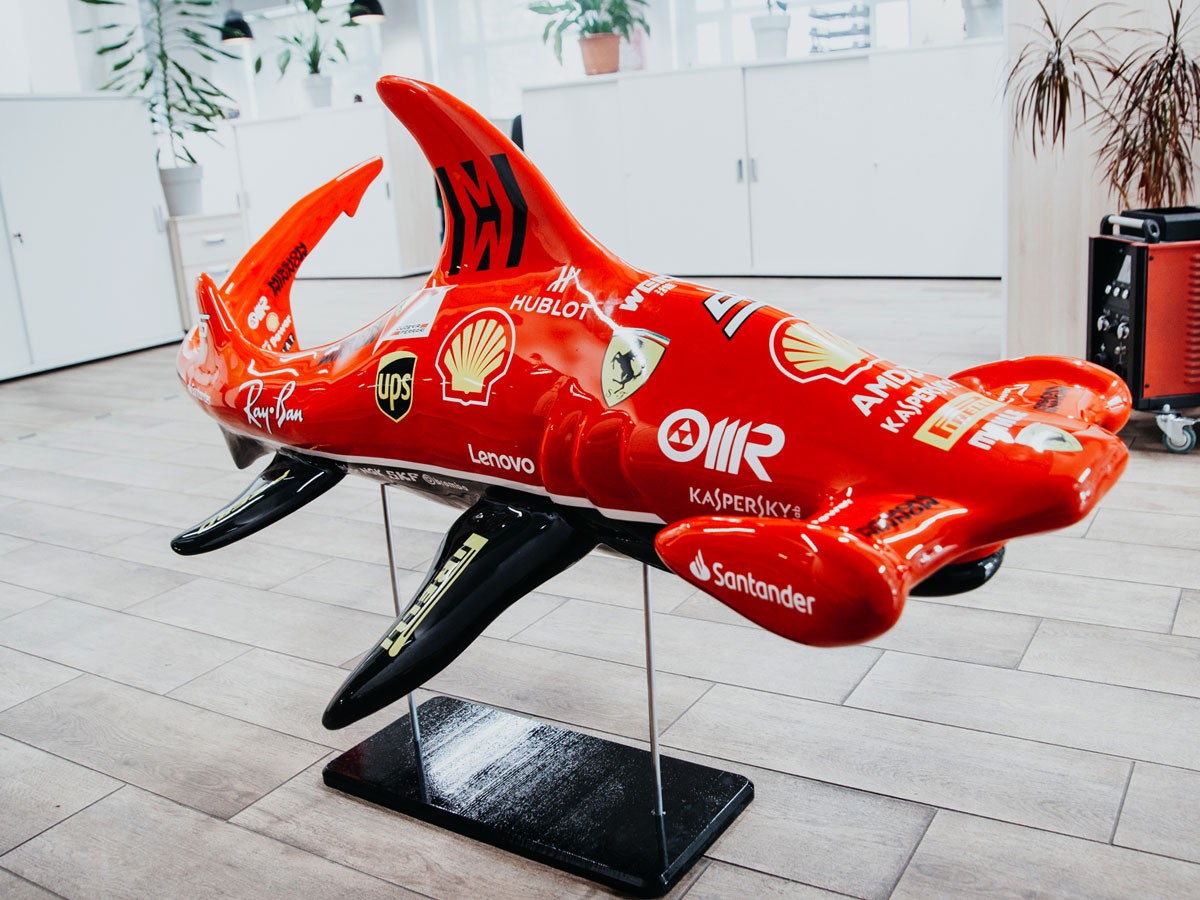 Объемная фигура «Акула «Ferrari»